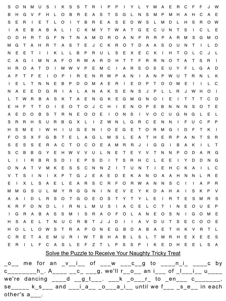 Sample Tricky Treat Sex Coupon